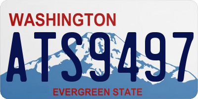 WA license plate ATS9497
