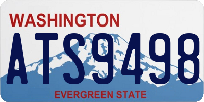 WA license plate ATS9498