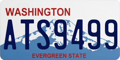WA license plate ATS9499
