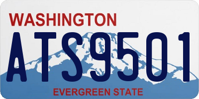 WA license plate ATS9501