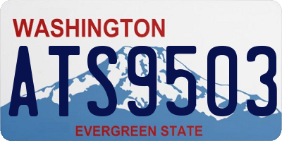 WA license plate ATS9503