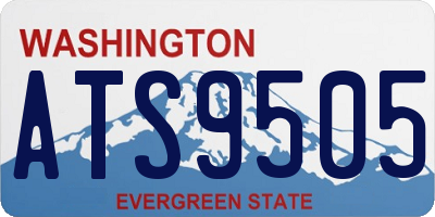 WA license plate ATS9505