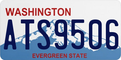 WA license plate ATS9506