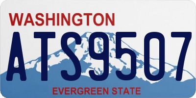 WA license plate ATS9507