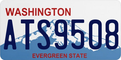 WA license plate ATS9508