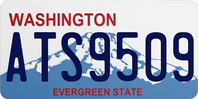 WA license plate ATS9509