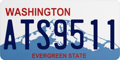 WA license plate ATS9511