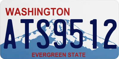 WA license plate ATS9512