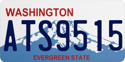WA license plate ATS9515