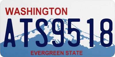 WA license plate ATS9518