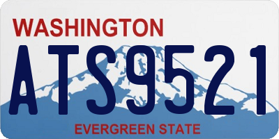 WA license plate ATS9521