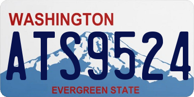 WA license plate ATS9524