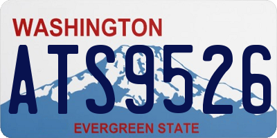 WA license plate ATS9526