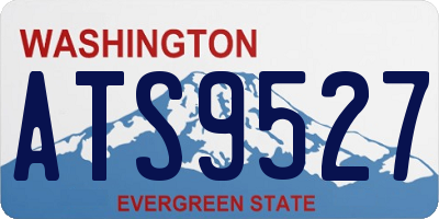 WA license plate ATS9527