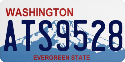 WA license plate ATS9528