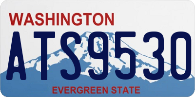 WA license plate ATS9530