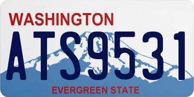 WA license plate ATS9531
