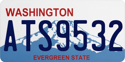 WA license plate ATS9532