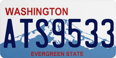 WA license plate ATS9533