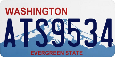 WA license plate ATS9534