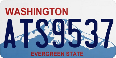 WA license plate ATS9537