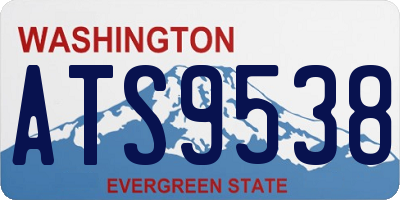 WA license plate ATS9538