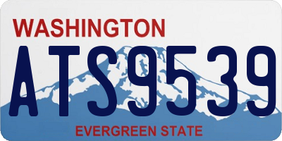 WA license plate ATS9539