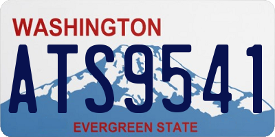 WA license plate ATS9541