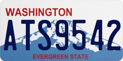 WA license plate ATS9542