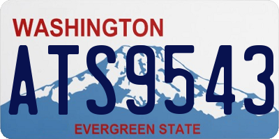 WA license plate ATS9543