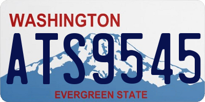 WA license plate ATS9545