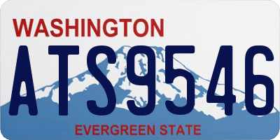 WA license plate ATS9546