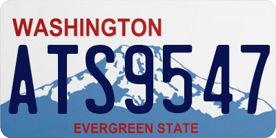 WA license plate ATS9547