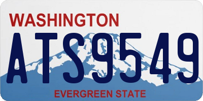 WA license plate ATS9549
