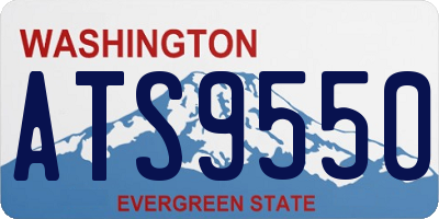 WA license plate ATS9550