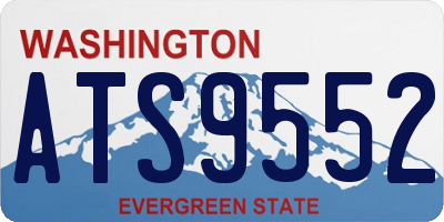 WA license plate ATS9552