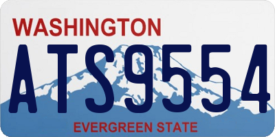 WA license plate ATS9554