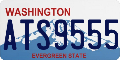WA license plate ATS9555