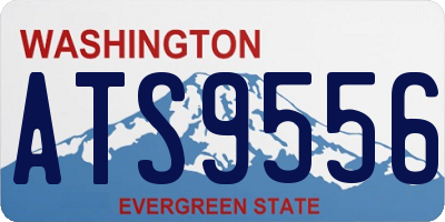 WA license plate ATS9556