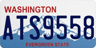 WA license plate ATS9558