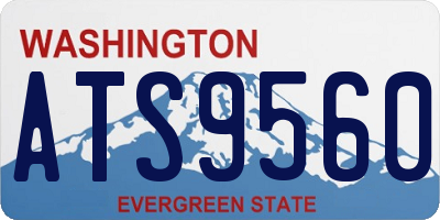 WA license plate ATS9560