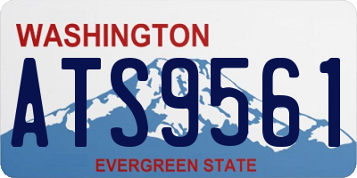 WA license plate ATS9561