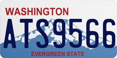 WA license plate ATS9566