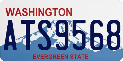 WA license plate ATS9568