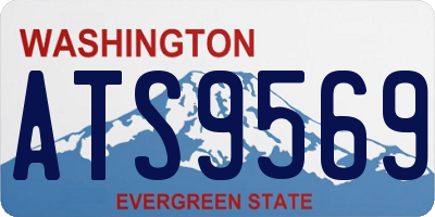 WA license plate ATS9569
