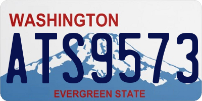 WA license plate ATS9573