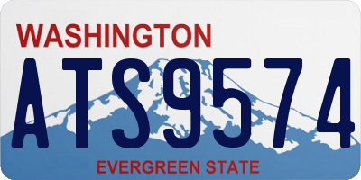 WA license plate ATS9574
