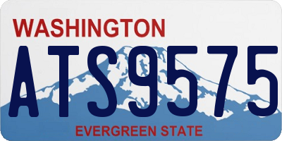 WA license plate ATS9575