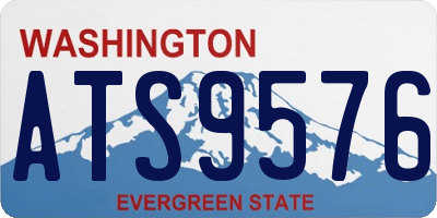 WA license plate ATS9576