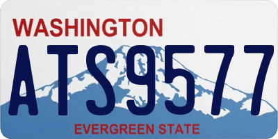 WA license plate ATS9577